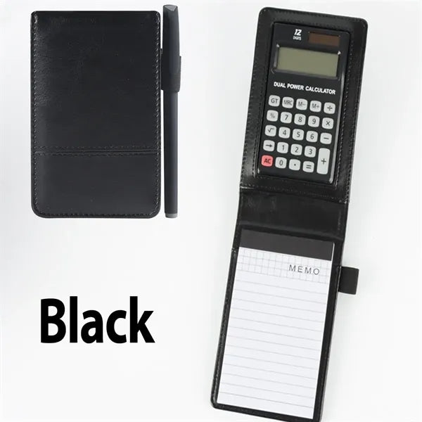 A7 Pocket Notepad with Pen and Calculator Set