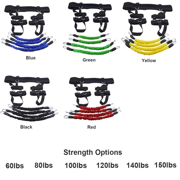 10 pcs Exercise Boxing Resistance Bands Set