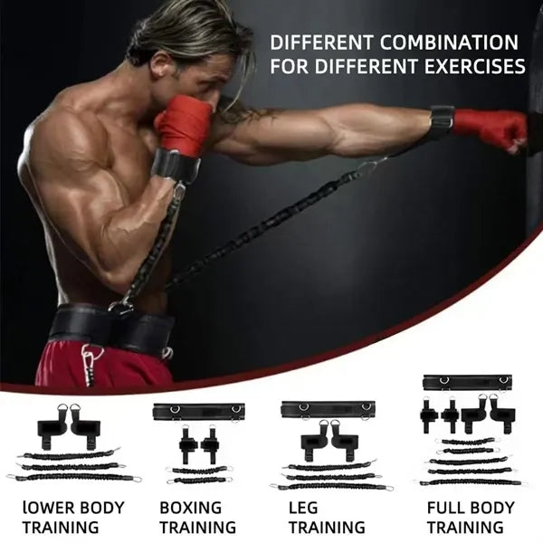 10 pcs Exercise Boxing Resistance Bands Set