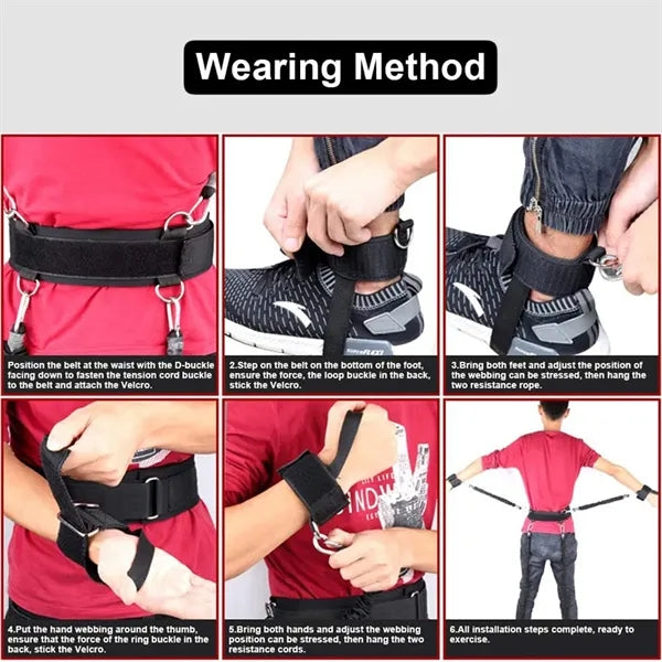10 pcs Exercise Boxing Resistance Bands Set