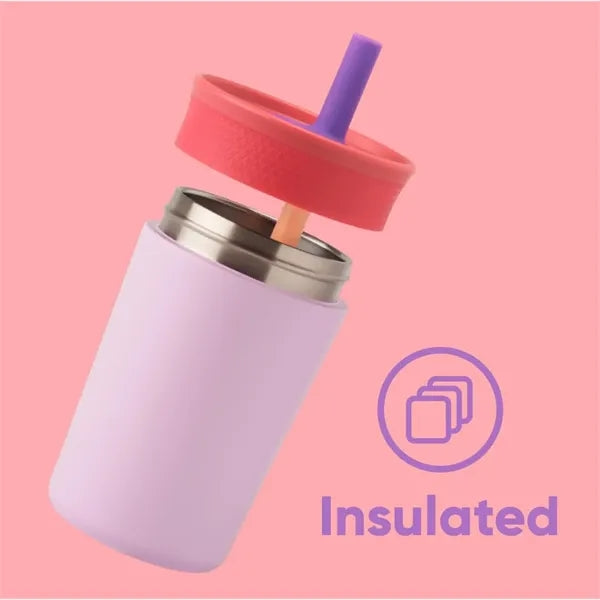 12 Oz Kids Tumbler with Flexible Straw