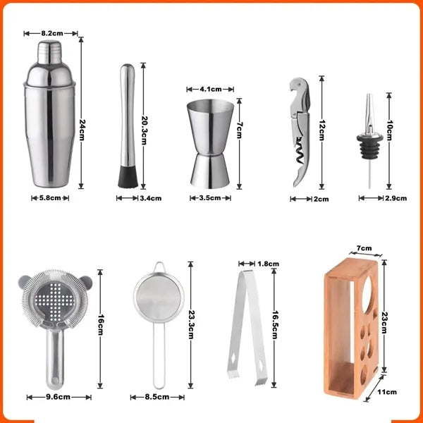 Stainless Steel Cocktail Bartending Set