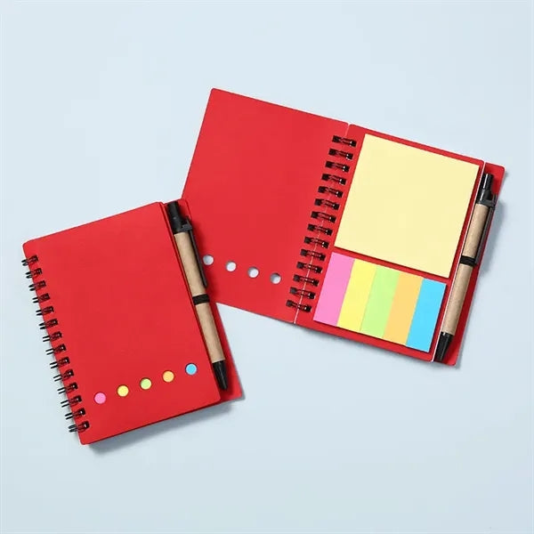Sticky Notes Spiral Notebook