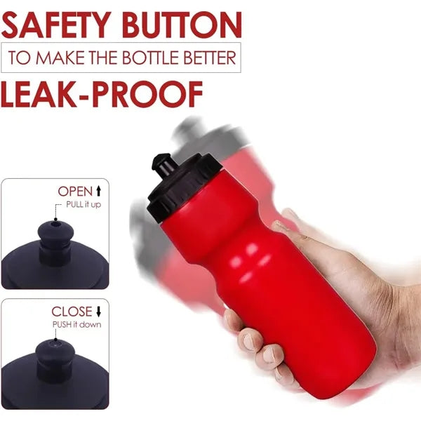 24 oz Squeeze Sports Water Bottle
