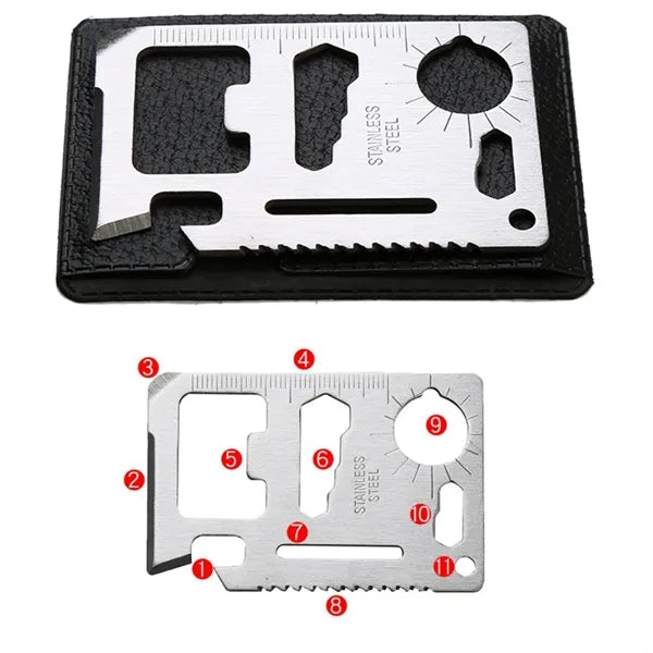 Multifunctional Credit Card Tool