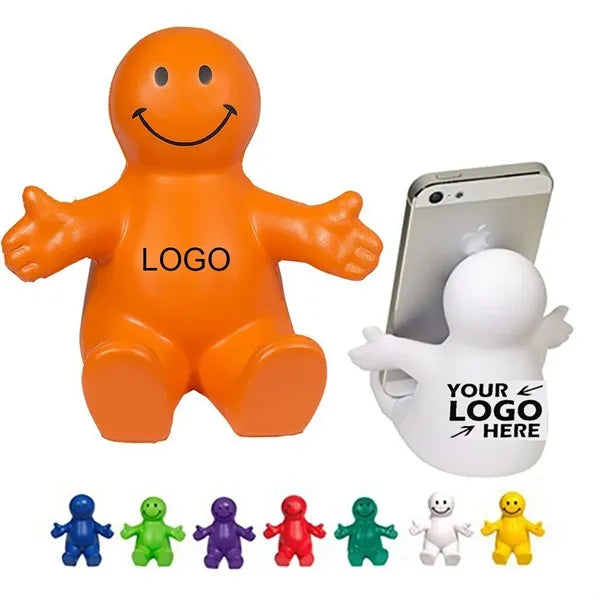 PU Squeezable Smile Phone Holder