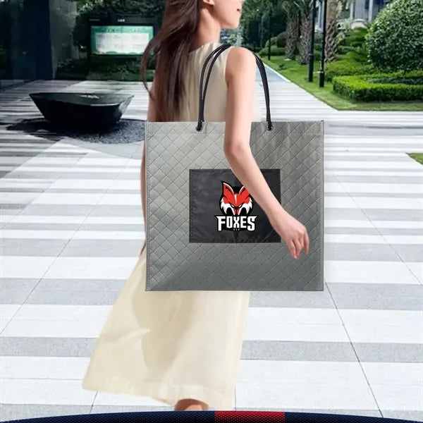 Elaine Cross Woven Shopping Bag