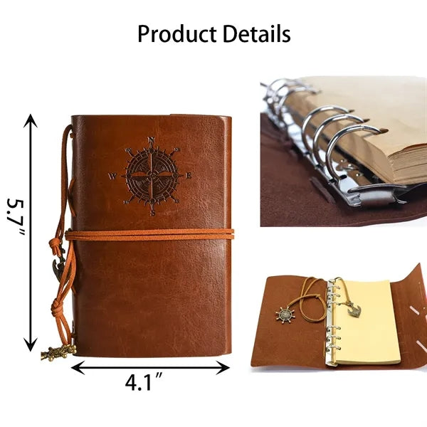 Multifunctional Loose-leaf Vintage Notebook