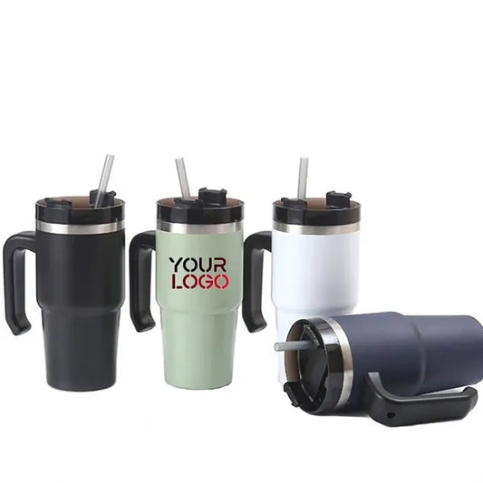 20 Oz Stainless Steel Travel Mug Tumbler with Lid and Straw
