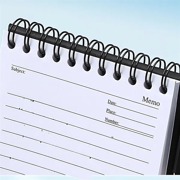 Upright Notepad Pen Stand-Up Planning Notes Office Supplies