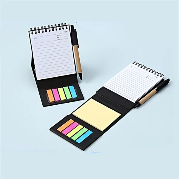 Upright Notepad Pen Stand-Up Planning Notes Office Supplies
