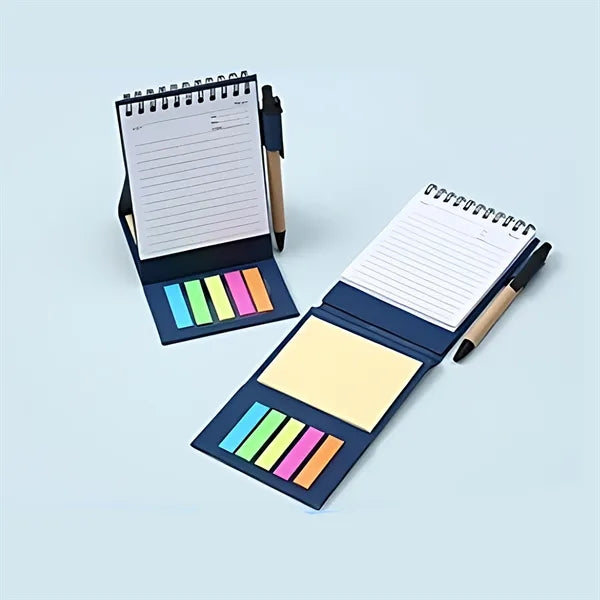 Upright Notepad Pen Stand-Up Planning Notes Office Supplies