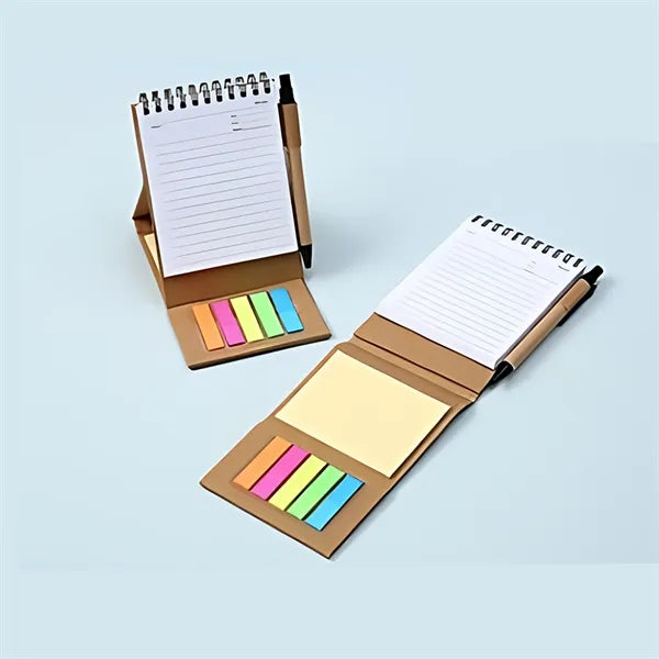 Upright Notepad Pen Stand-Up Planning Notes Office Supplies