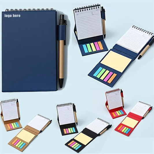 Upright Notepad Pen Stand-Up Planning Notes Office Supplies