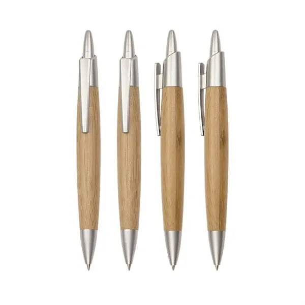 Eco-friendly Click Action Ballpoint Bamboo Pen