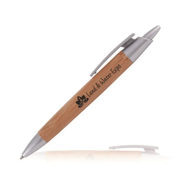 Eco-friendly Click Action Ballpoint Bamboo Pen
