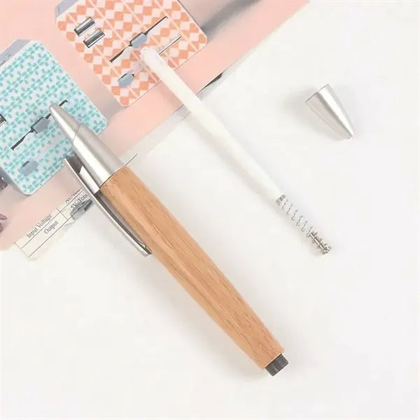 Eco-friendly Click Action Ballpoint Bamboo Pen