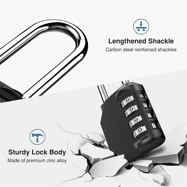 Long Shackle Combination Lock