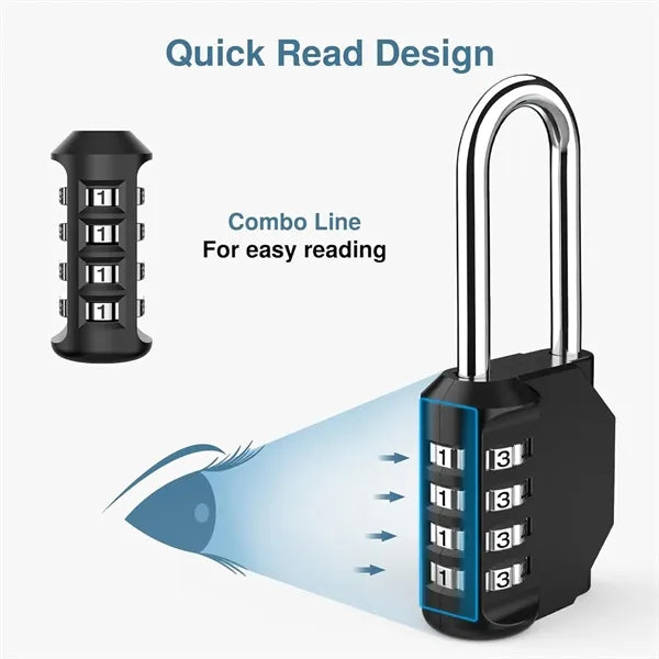 Long Shackle Combination Lock