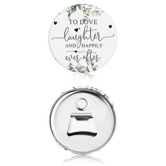 Magnetic Badge Button Bottle Opener
