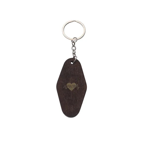 Motel Style Wooden Key Chain