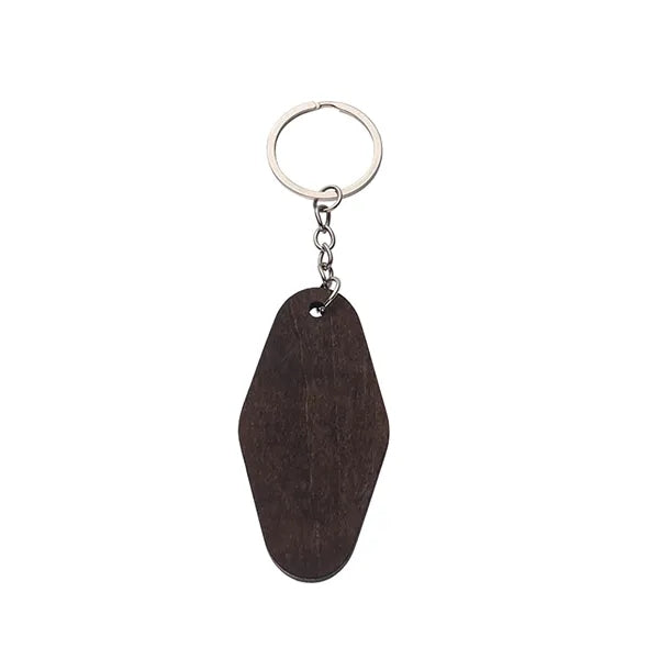 Motel Style Wooden Key Chain