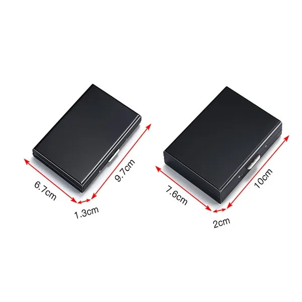 Slim Stainless Steel Business Card Case w/6 Slots