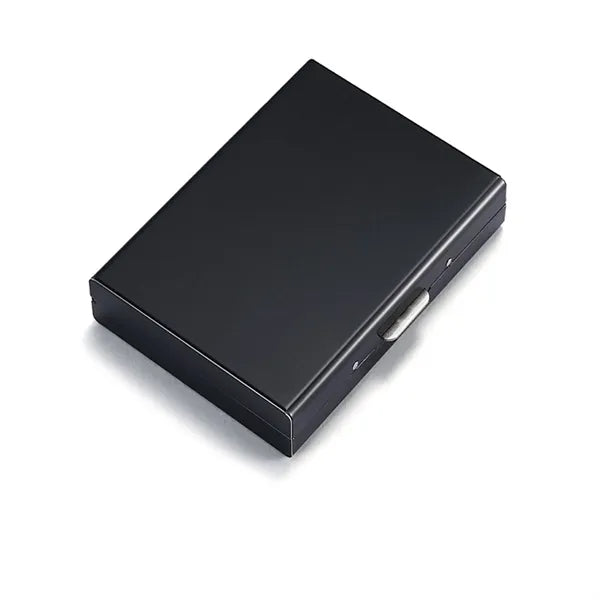 Slim Stainless Steel Business Card Case w/6 Slots