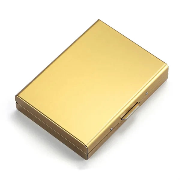 Slim Stainless Steel Business Card Case w/6 Slots