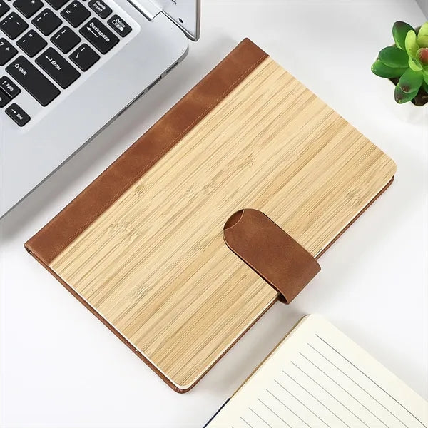 6"x 8" Bamboo Journal w/RPET Back