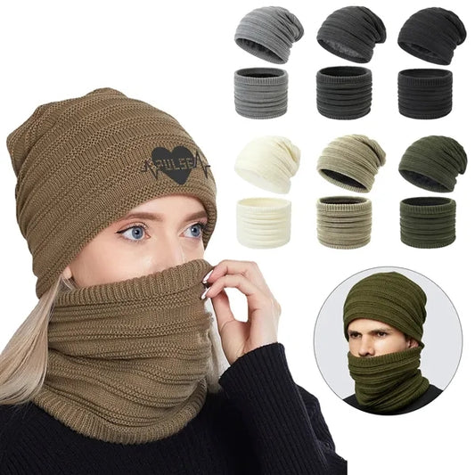 Warm Winter Hat and Neck Suit