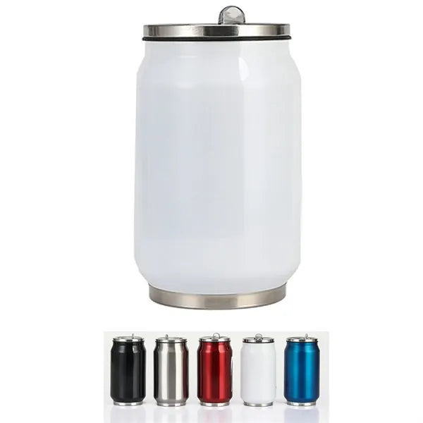 Stainless Steel Coke Can Vacuum Cup With Straw