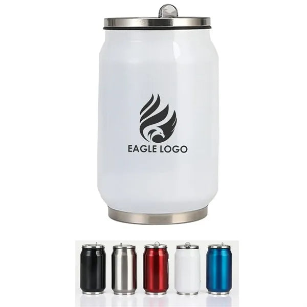 Stainless Steel Coke Can Vacuum Cup With Straw
