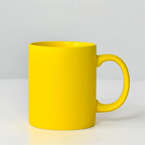 11 OZ Custom Imprint Mugs Curved Grip