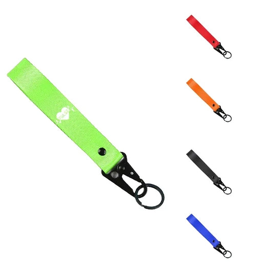 Screen Printed Wristlet Keychain With Key Holder