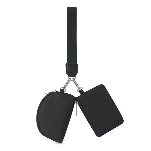 Portable Coin and Bank Card Wrist Bag