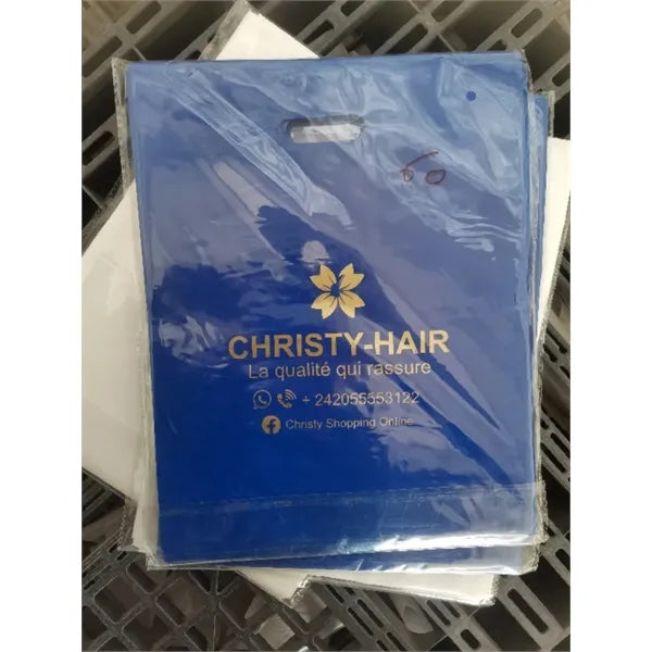 5 Mil Die-Cut Shopping Tote Plastic Retail Bag