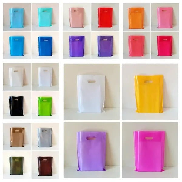 5 Mil Die-Cut Shopping Tote Plastic Retail Bag