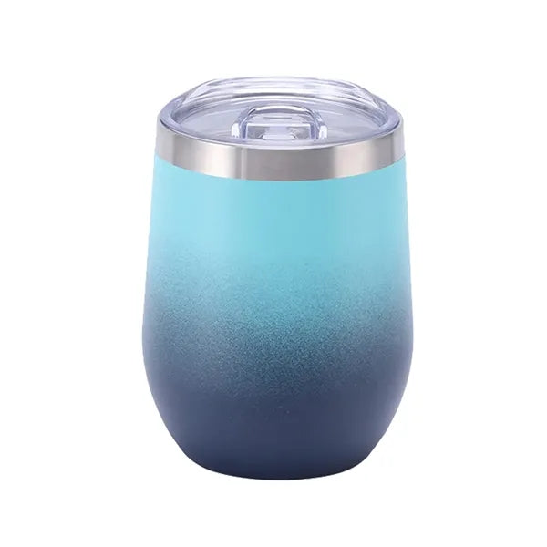 12 oz Vacuum Insulated Stainless Steel Wine Tumbler