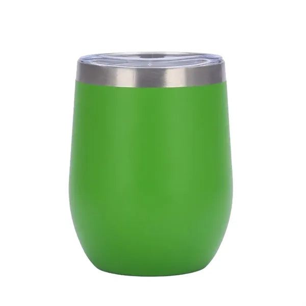 12 oz Vacuum Insulated Stainless Steel Wine Tumbler
