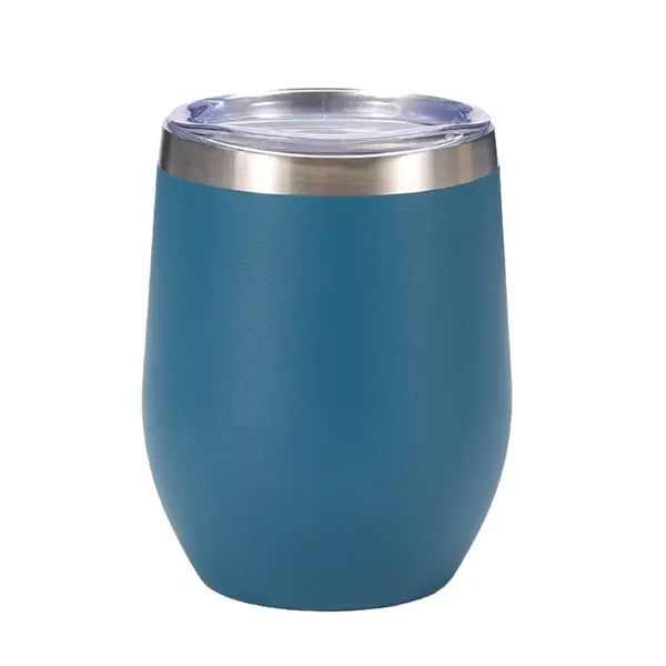 12 oz Vacuum Insulated Stainless Steel Wine Tumbler