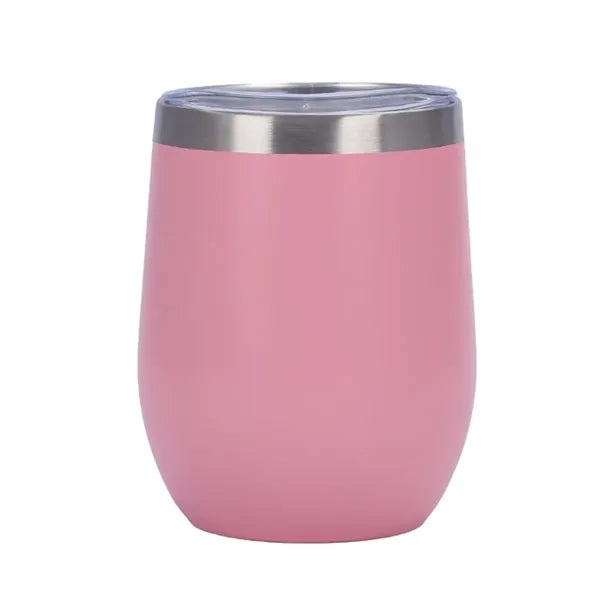 12 oz Vacuum Insulated Stainless Steel Wine Tumbler