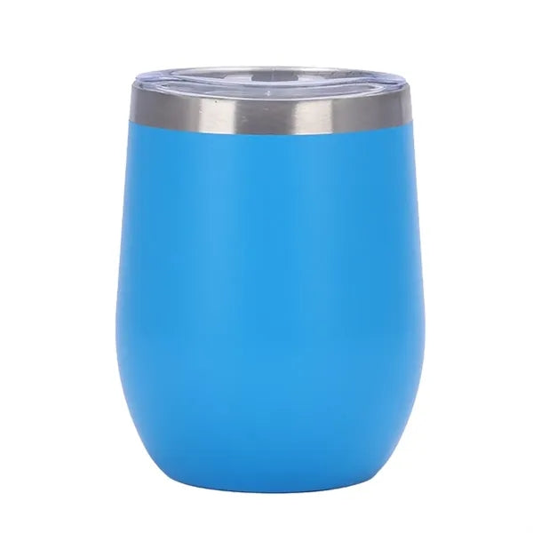 12 oz Vacuum Insulated Stainless Steel Wine Tumbler