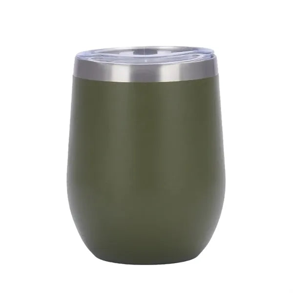 12 oz Vacuum Insulated Stainless Steel Wine Tumbler