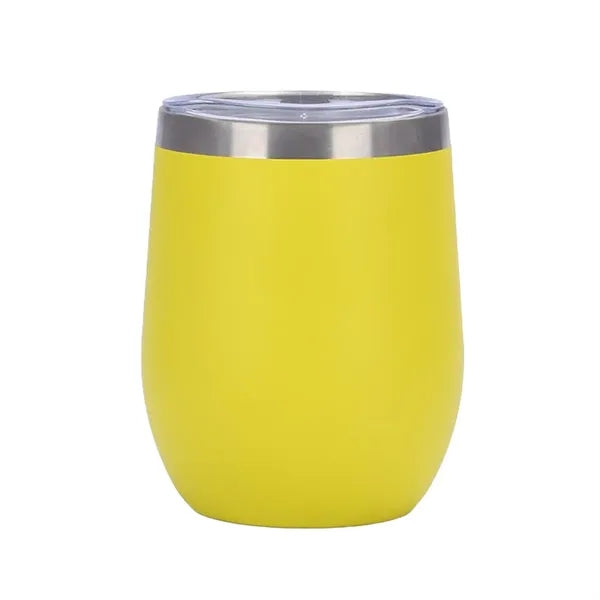 12 oz Vacuum Insulated Stainless Steel Wine Tumbler