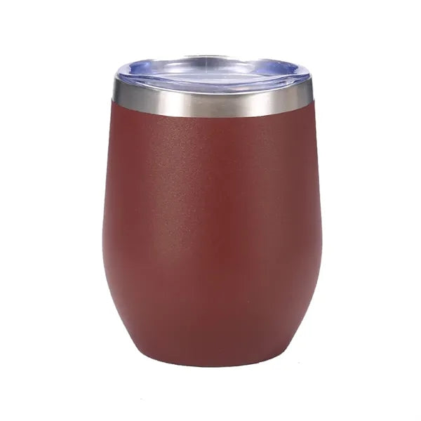 12 oz Vacuum Insulated Stainless Steel Wine Tumbler