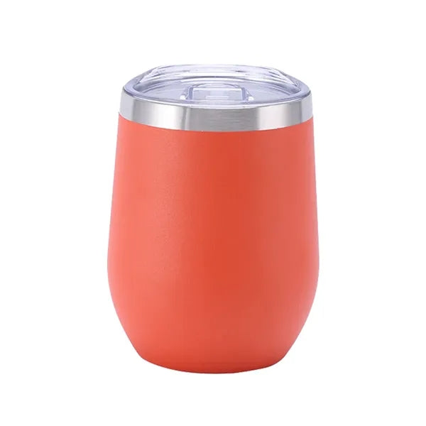 12 oz Vacuum Insulated Stainless Steel Wine Tumbler
