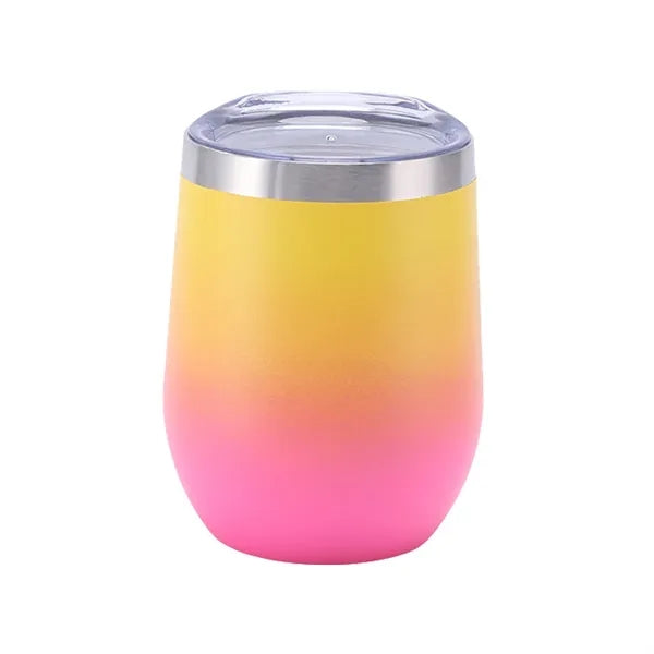 12 oz Vacuum Insulated Stainless Steel Wine Tumbler