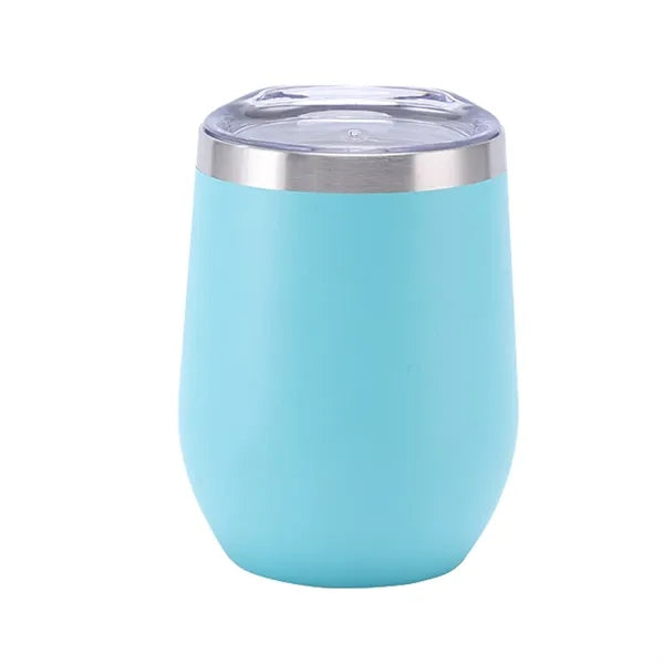12 oz Vacuum Insulated Stainless Steel Wine Tumbler