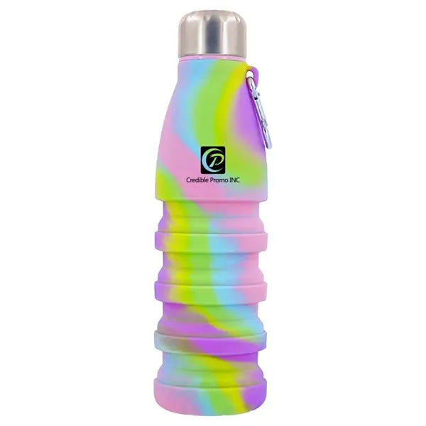 18oz Creative Design Food Grade Silicone Folding Wate